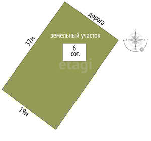 Дом 35м², 1-этажный, участок 6 сот.