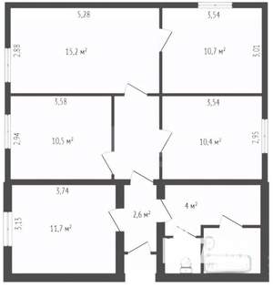 Дом 75м², 1-этажный, участок 17 сот.