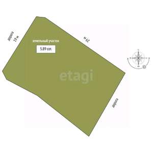 Дача 39м², 2-этажный, участок 6 сот.