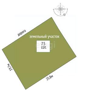 Дача 30м², 2-этажный, участок 8 сот.