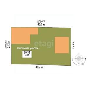 Дом 63м², 1-этажный, участок 10 сот.