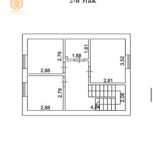 Дом 90м², 2-этажный, участок 4 сот.