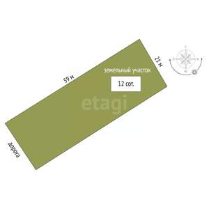 Дом 169м², 2-этажный, участок 12 сот.