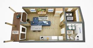 Дом 43м², 1-этажный, участок 1 сот.