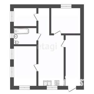 Дом 53м², 1-этажный, участок 5 сот.