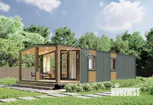 Дом 43м², 1-этажный, участок 1 сот.