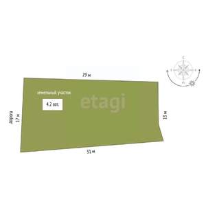 Дом 36м², 2-этажный, участок 4 сот.