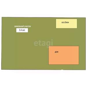 Дом 30м², 1-этажный, участок 3 сот.