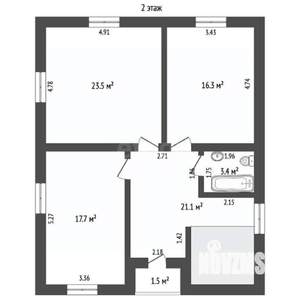 Дом 210м², 3-этажный, участок 9 сот.