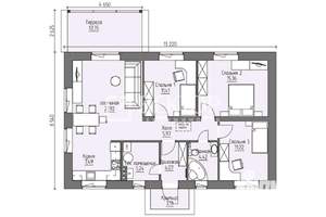 Дом 87м², 1-этажный, участок 8 сот.