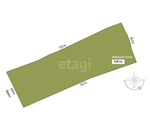 Дом 210м², 3-этажный, участок 9 сот.  