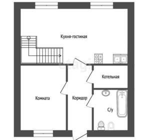 Дом 125м², 2-этажный, участок 8 сот.  