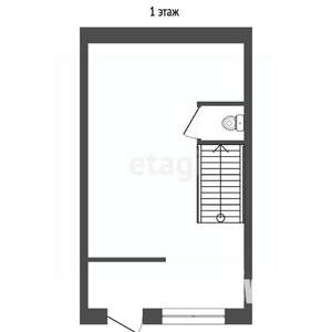 Таунхаус 60м², 2-этажный, участок 1 сот.  