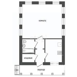 Дом 65м², 1-этажный, участок 7 сот.  