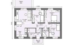 Дом 87м², 1-этажный, участок 8 сот.  