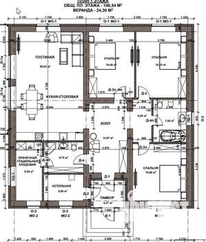 Дом 157м², 1-этажный, участок 10 сот.  