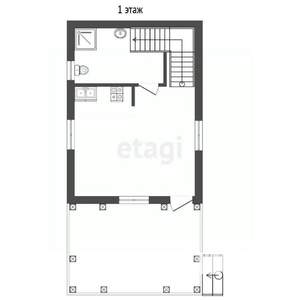 Дача 60м², 2-этажный, участок 5 сот.  