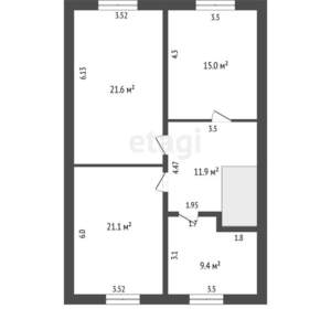 Дом 163м², 2-этажный, участок 14 сот.  