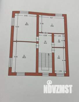 Коттедж 200м², 2-этажный, участок 11 сот.  