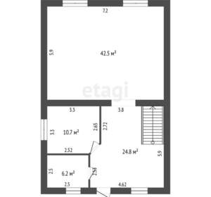 Дом 163м², 2-этажный, участок 14 сот.  