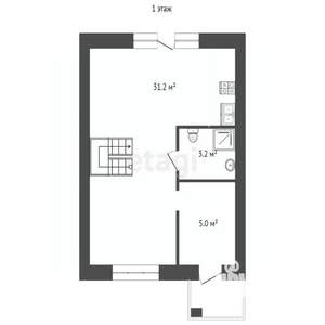 Дом 82м², 2-этажный, участок 2 сот.  