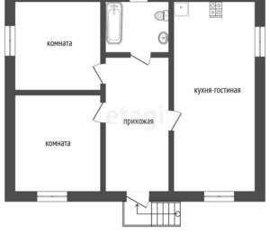 Дом 100м&sup2;, 1-этажный, участок 12 сот.  