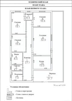 Дом 243м², 1-этажный, участок 9 сот.  