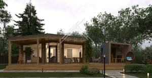 Дом 75м&sup2;, 1-этажный, участок 1 сот.  