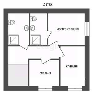 Таунхаус 93м², 2-этажный, участок 3 сот.  