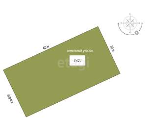 Дом 120м², 1-этажный, участок 8 сот.  