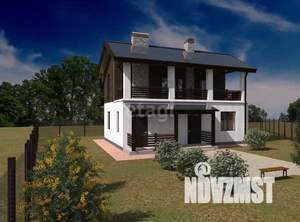 Дом 111м&sup2;, 2-этажный, участок 12 сот.  