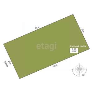 Дом 120м&sup2;, 1-этажный, участок 8 сот.  