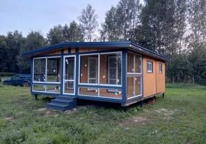 Дом 54м&sup2;, 1-этажный, участок 8 сот.  