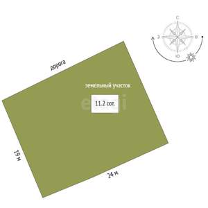 Дача 60м², 2-этажный, участок 11 сот.  