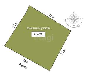 Дача 20м², 2-этажный, участок 4 сот.  