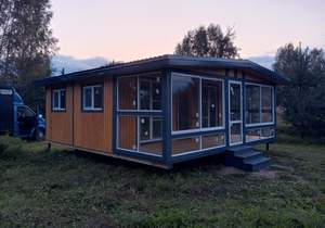 Дом 54м&sup2;, 1-этажный, участок 8 сот.  