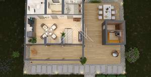 Дом 75м&sup2;, 1-этажный, участок 1 сот.  