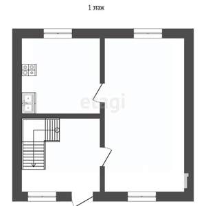 Таунхаус 83м², 2-этажный, участок 1 сот.  