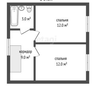 Дом 72м², 2-этажный, участок 7 сот.  