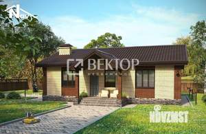 Дом 100м&sup2;, 1-этажный, участок 8 сот.  