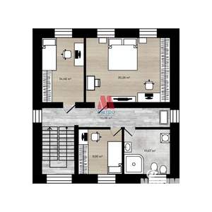 Дом 240м&sup2;, 2-этажный, участок 6 сот.  