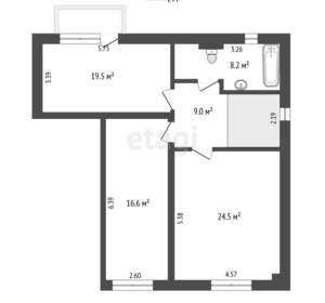 Дом 150м², 2-этажный, участок 7 сот.  