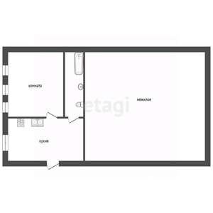 Дом 35м&sup2;, 1-этажный, участок 9 сот.  