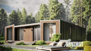 Дом 108м&sup2;, 1-этажный, участок 1 сот.  