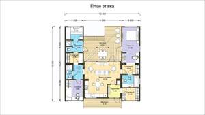 Дом 108м&sup2;, 1-этажный, участок 1 сот.  