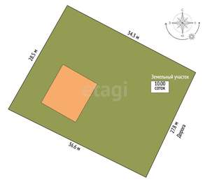 Дом 163м², 2-этажный, участок 10 сот.  