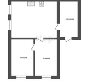 Дом 51м&sup2;, 1-этажный, участок 7 сот.  