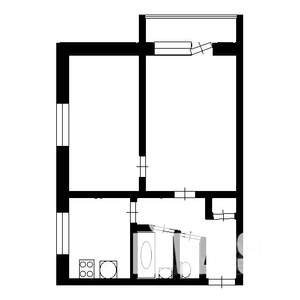 2-к квартира, на длительный срок, 35м2, 3/9 этаж