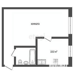 1-к квартира, на длительный срок, 29м2, 1/5 этаж