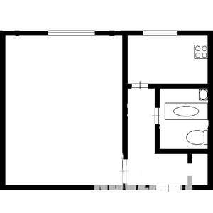 1-к квартира, на длительный срок, 30м2, 3/10 этаж